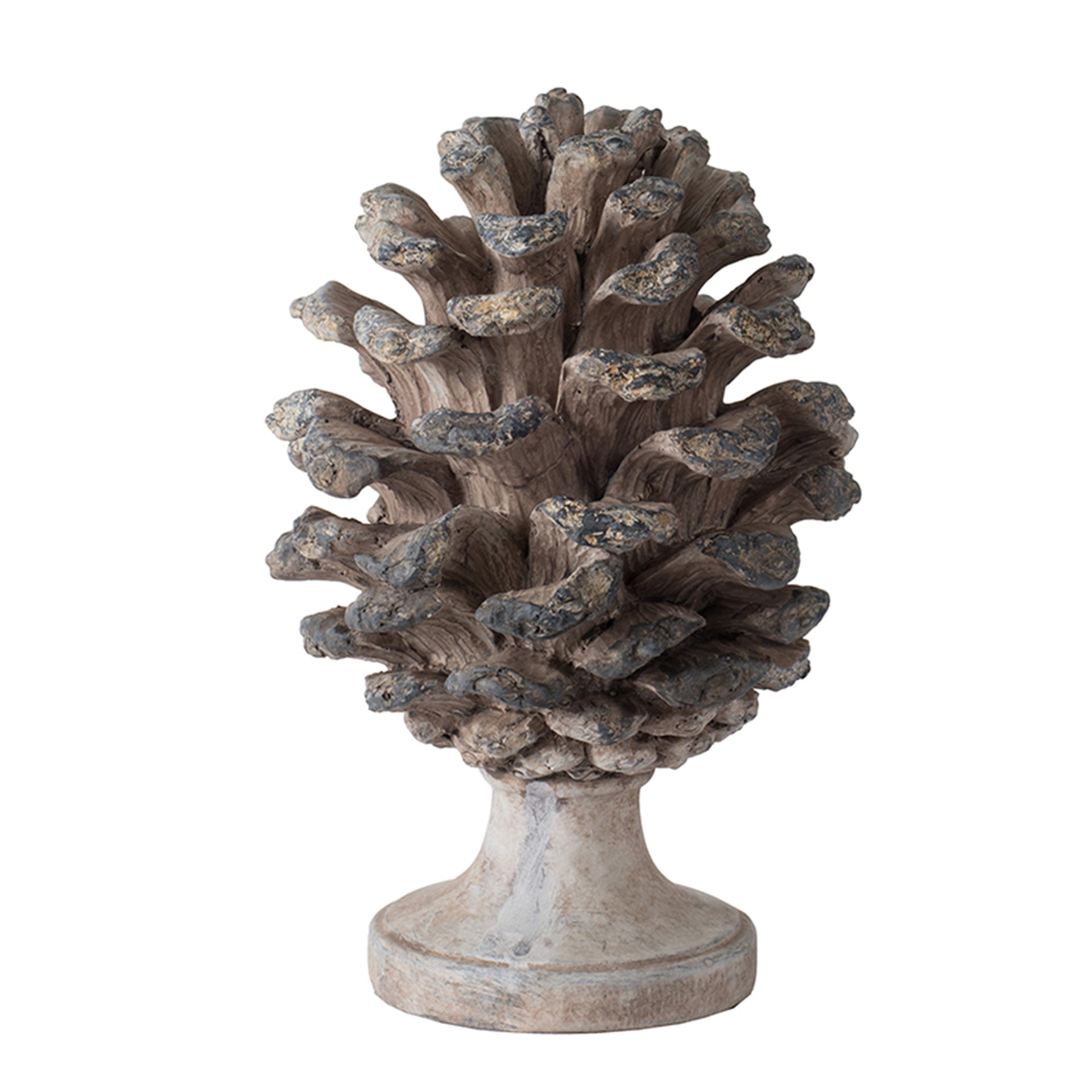 D7x10.5" Table Decor, Pinecone