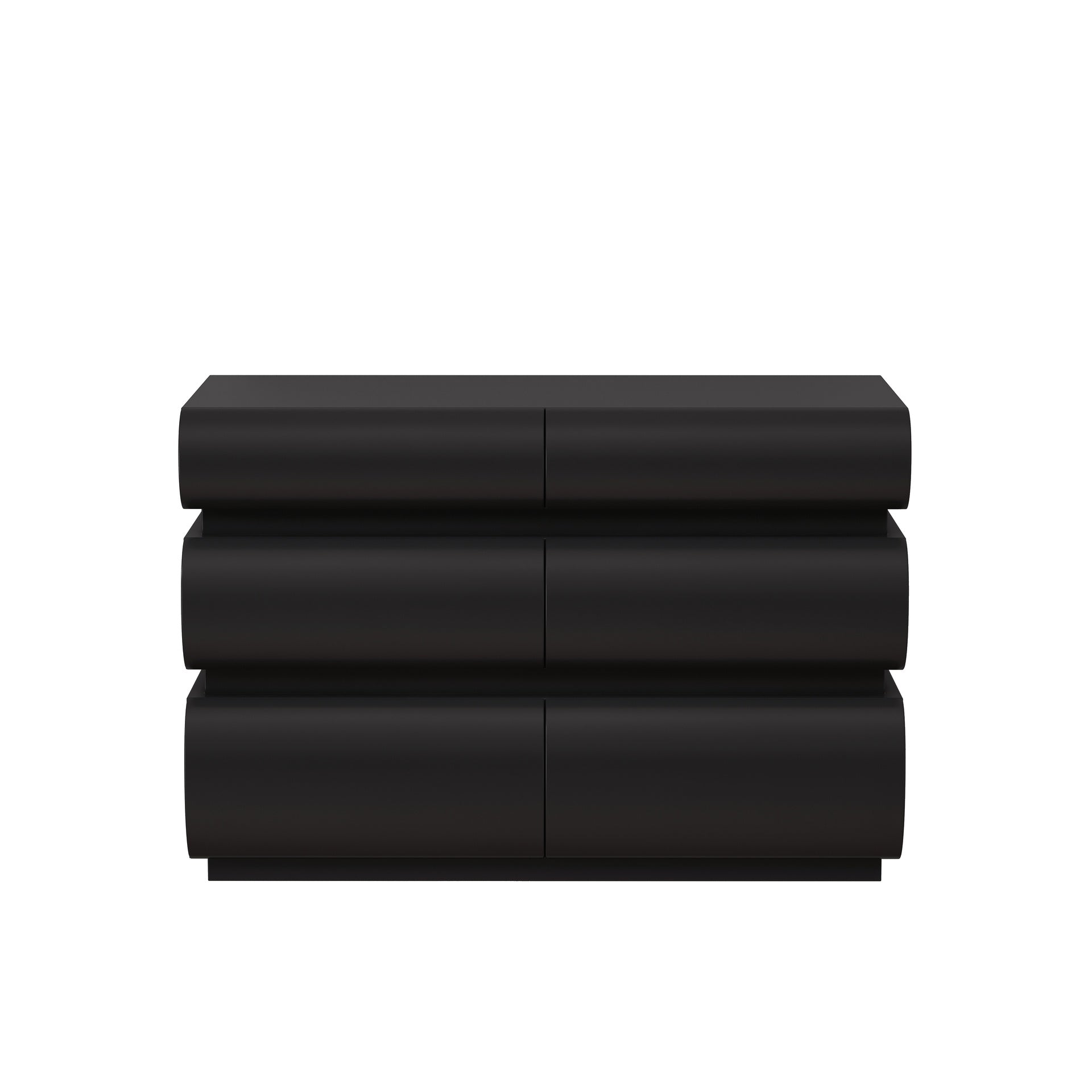 6 Drawer Dresser for Bedroom, Black Dresser No Handle, Modern 6 Chest of Drawers with Wide Storage(Same SKU:W757P235728)