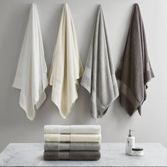 2 PCS 35x70" - 2PK 100% Cotton Bath Sheet Set Charcoal