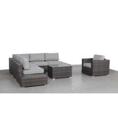 5-Person Wicker Patio Seating Set with Cushions – Fully Assembled