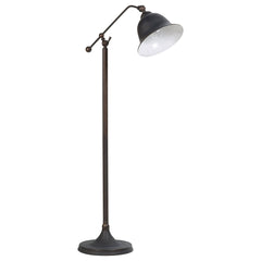 Madeira Dark Bronze Bell Down Bridge Floor Lamp