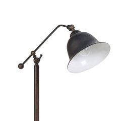 Madeira Dark Bronze Bell Down Bridge Floor Lamp
