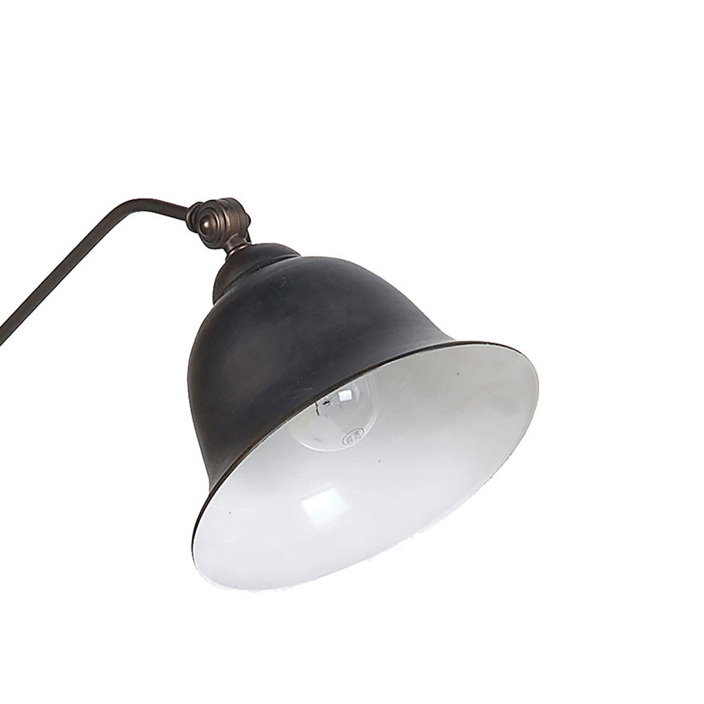 Madeira Dark Bronze Bell Down Bridge Floor Lamp