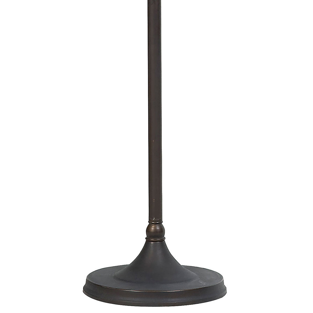 Madeira Dark Bronze Bell Down Bridge Floor Lamp