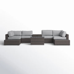 Fully Assembled Rattan Wicker Patio Seating Set for 4 with Cushions