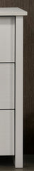 Seraphiel 57"W White 6-Drawer Dresser with Silver Handles