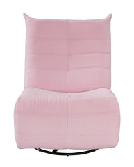 Giorgia 31"W Pink Corduroy Swivel Glider Recliner