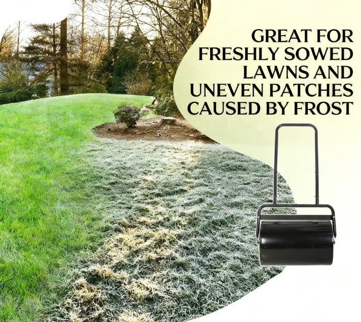 Lawn Roller,Push/Tow Behind Lawn Roller Filled with 10 Gal Water or Sand for Flattening Sod in the Garden