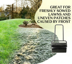 Lawn Roller,Push/Tow Behind Lawn Roller Filled with 10 Gal Water or Sand for Flattening Sod in the Garden