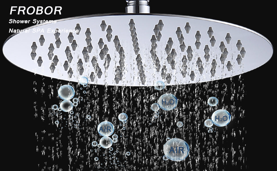 Shower System Shower Faucet Combo Set Wall Mounted with 10" Rainfall Shower Head and handheld shower faucet, Chrome Finish Shower Faucet Rough-In
