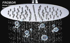 Shower System Shower Faucet Combo Set Wall Mounted with 10" Rainfall Shower Head and handheld shower faucet, Chrome Finish Shower Faucet Rough-In