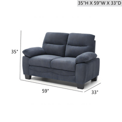 Summerton G00360A-L Loveseat Blue