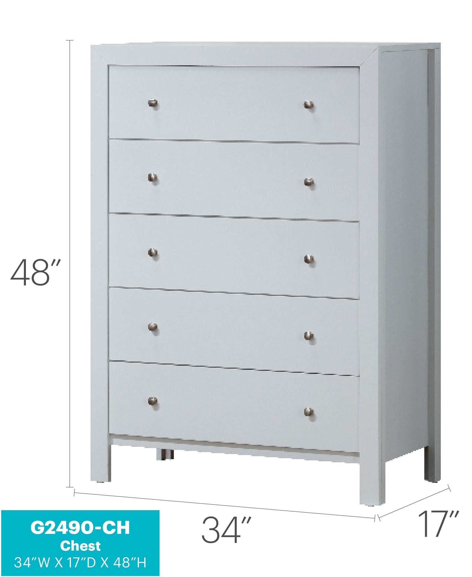 Burlington G2490-CH Chest , White