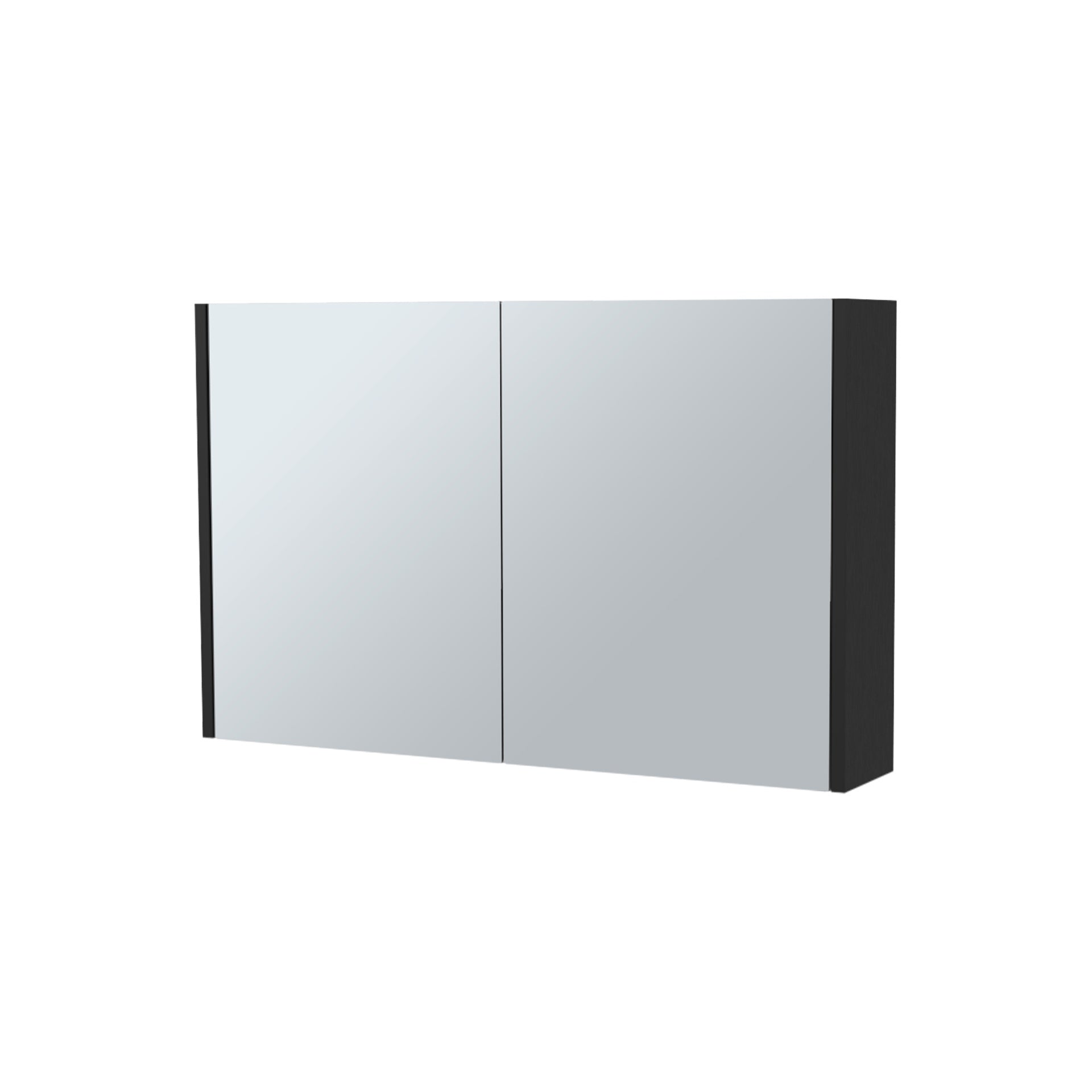 McNary Medicine Cabinet With Included Mirrors And 2 Doors, Black