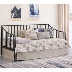 Jeremy Matte Black Metal Twin Daybed Bed Frame