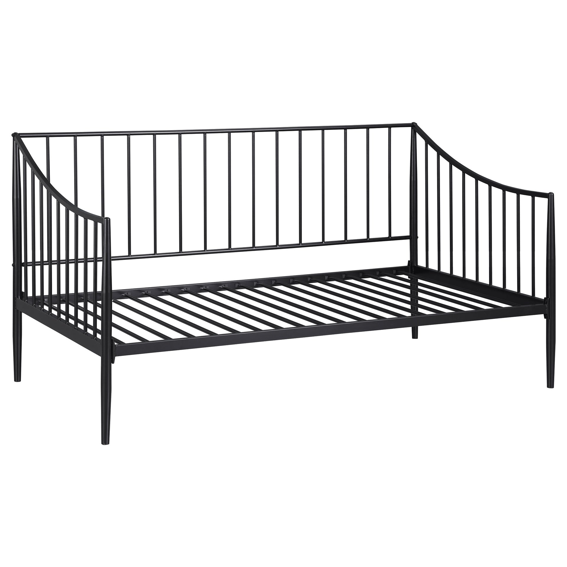 Jeremy Matte Black Metal Twin Daybed Bed Frame