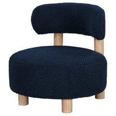 Calianna Blue Upholstered Barrel Back Accent Chair