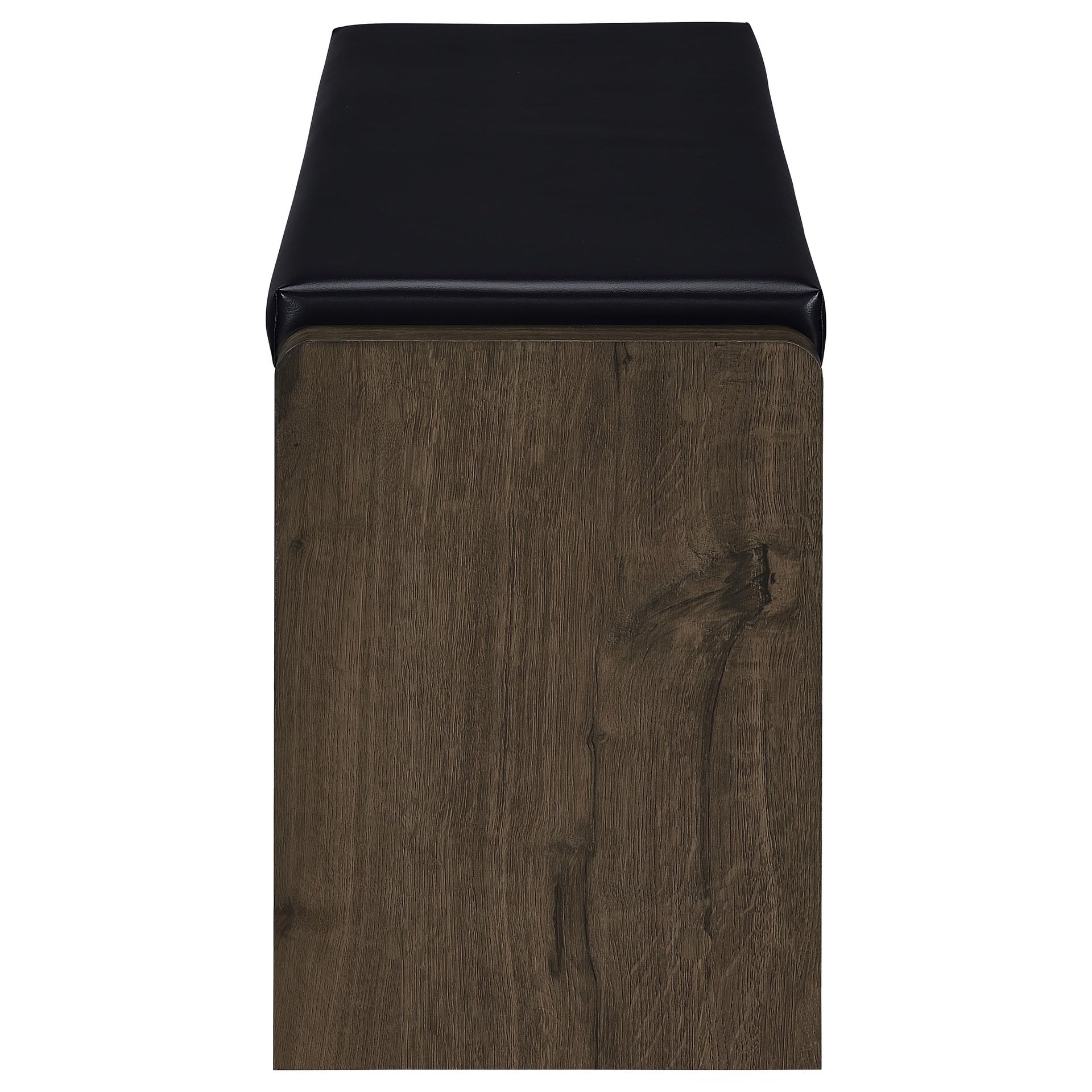 Astor Smoked Oak Open Shelf Storage Bench