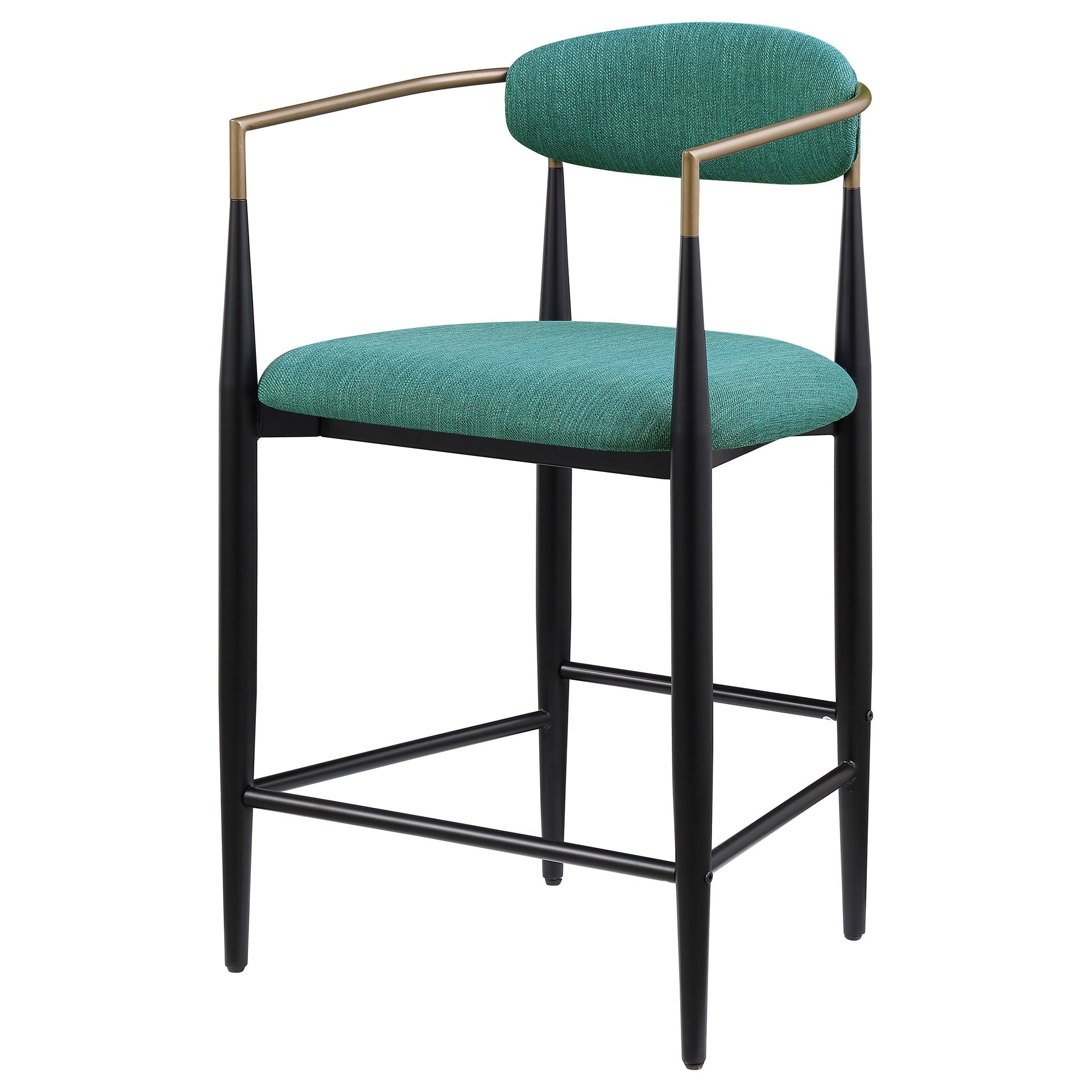 Renfroe Green Fabric Upholstered Counter Chair (Set of 2)