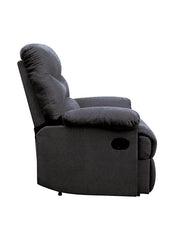Black Recliner with Pillow Top Arm