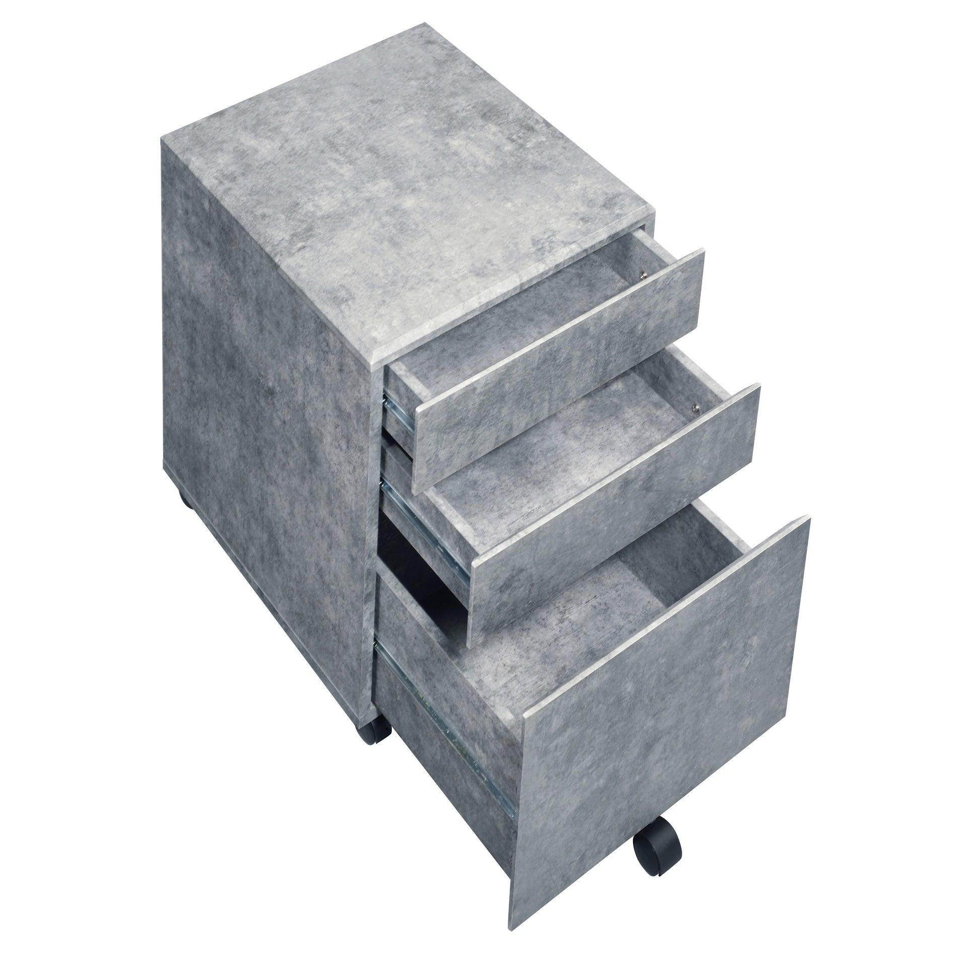 Silver 3-drawer File Cabinet