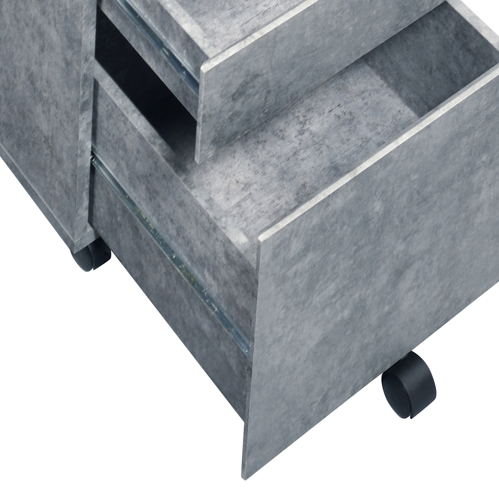 Silver 3-drawer File Cabinet