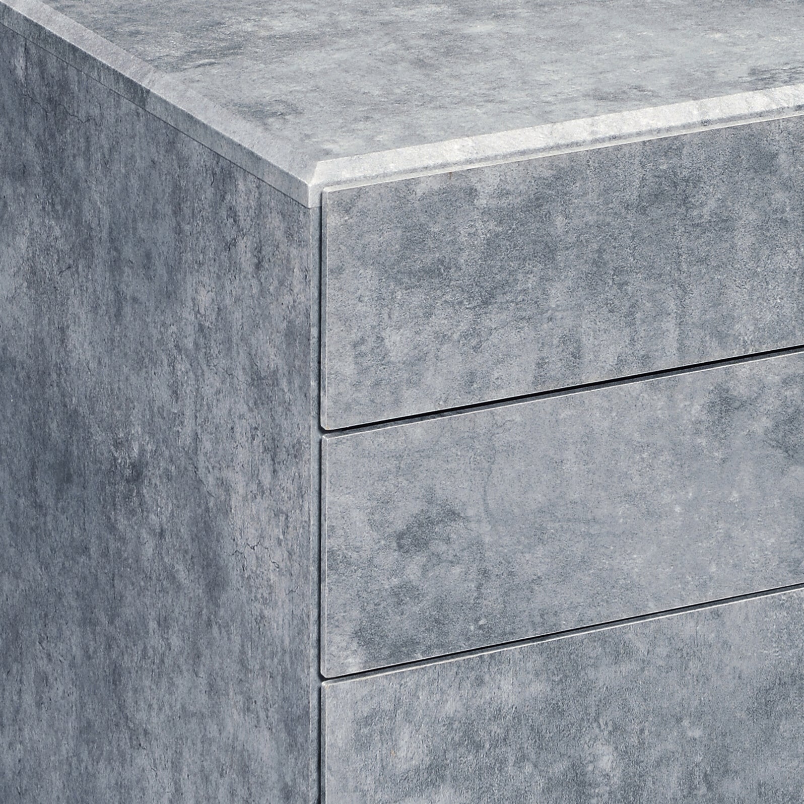 Silver 3-drawer File Cabinet
