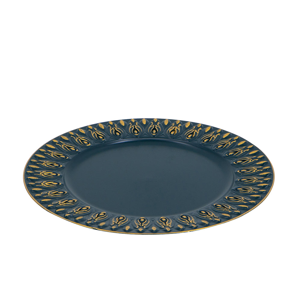 8 Pack Plastic Charger Plate, D14"
