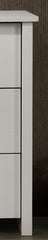 Celeste 57"W White 6-Drawer Dresser with Silver Handles