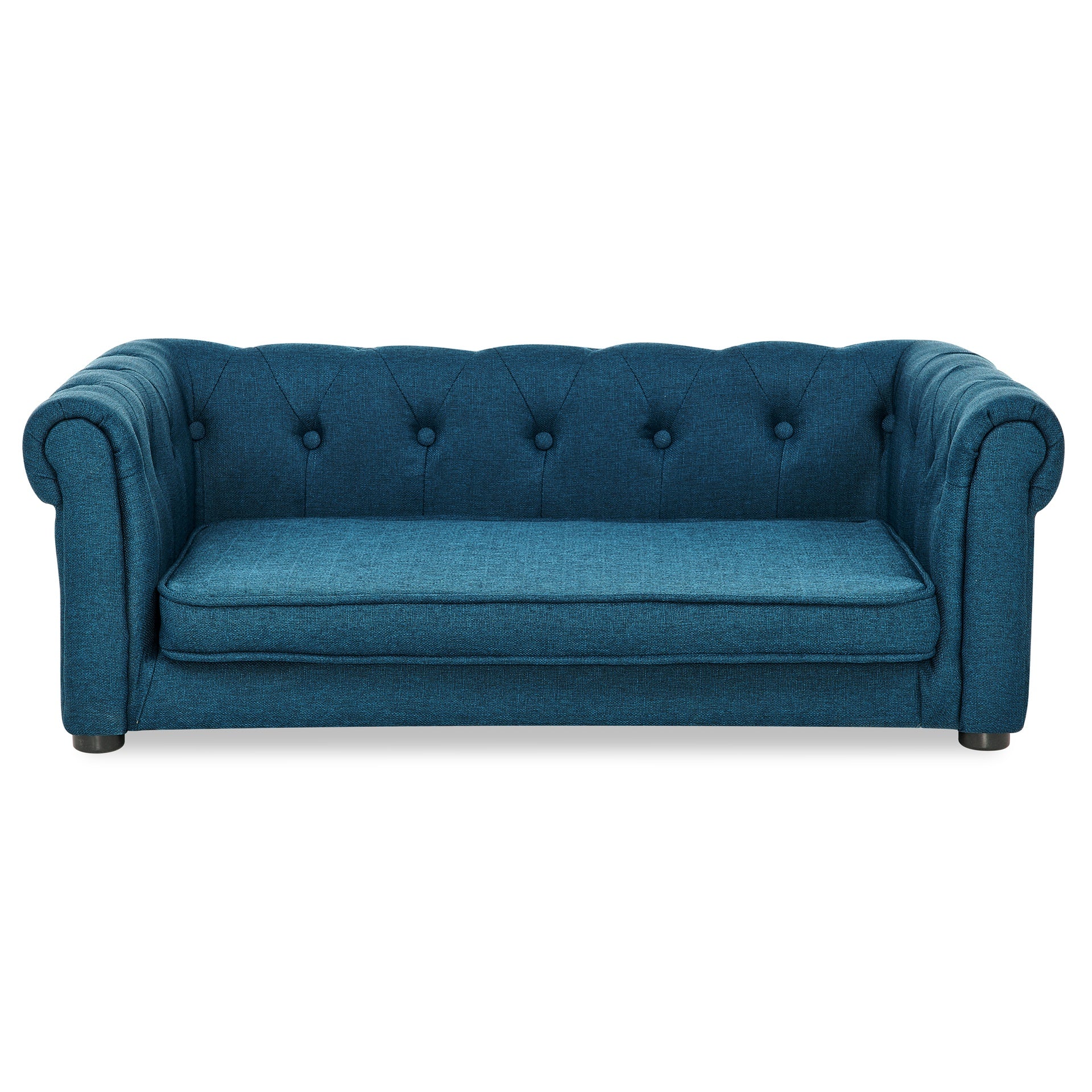 Elegant Rectangle Pet Bed for Small and Medium Dogs, Durable Elevated Dog Sofa Bed, Comfortable Dog Couch, Modern and Stylish Dog Sofa for Small and Medium Dogs,Blue