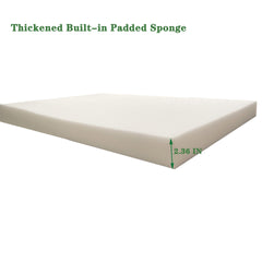 2PCS Set Outdoor Lounge Chair Cushion Replacement Patio Funiture Seat Cushion Chaise Lounge Cushion with pillow -apple green