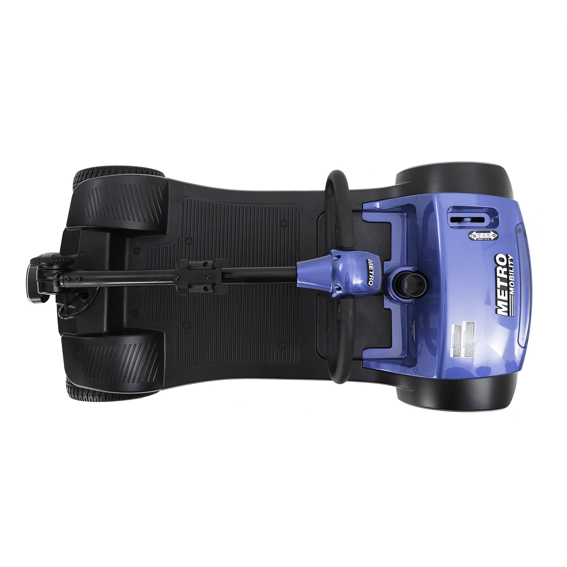 MAX SPORT BLUE 4 Wheels Outdoor Compact Mobility Scooter with 2 in 1 Cup & Phone Holder