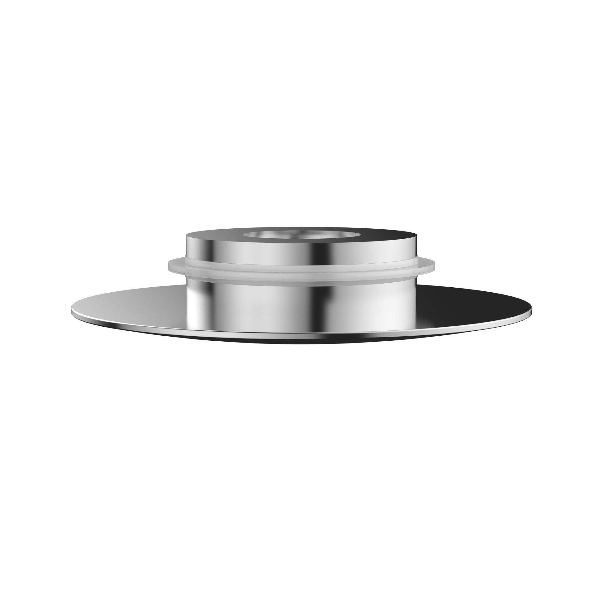 Chrome cover of brass pop-up drainer for stone resin freestanding bathtub