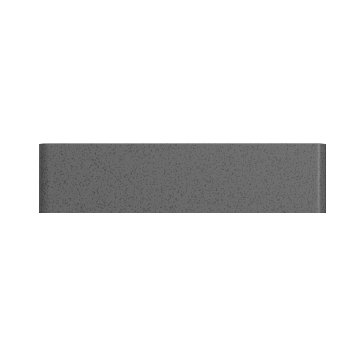 19.68'' Concrete Vessel Rectangular Modern Dark Gray with Patterns Bathroom Sink