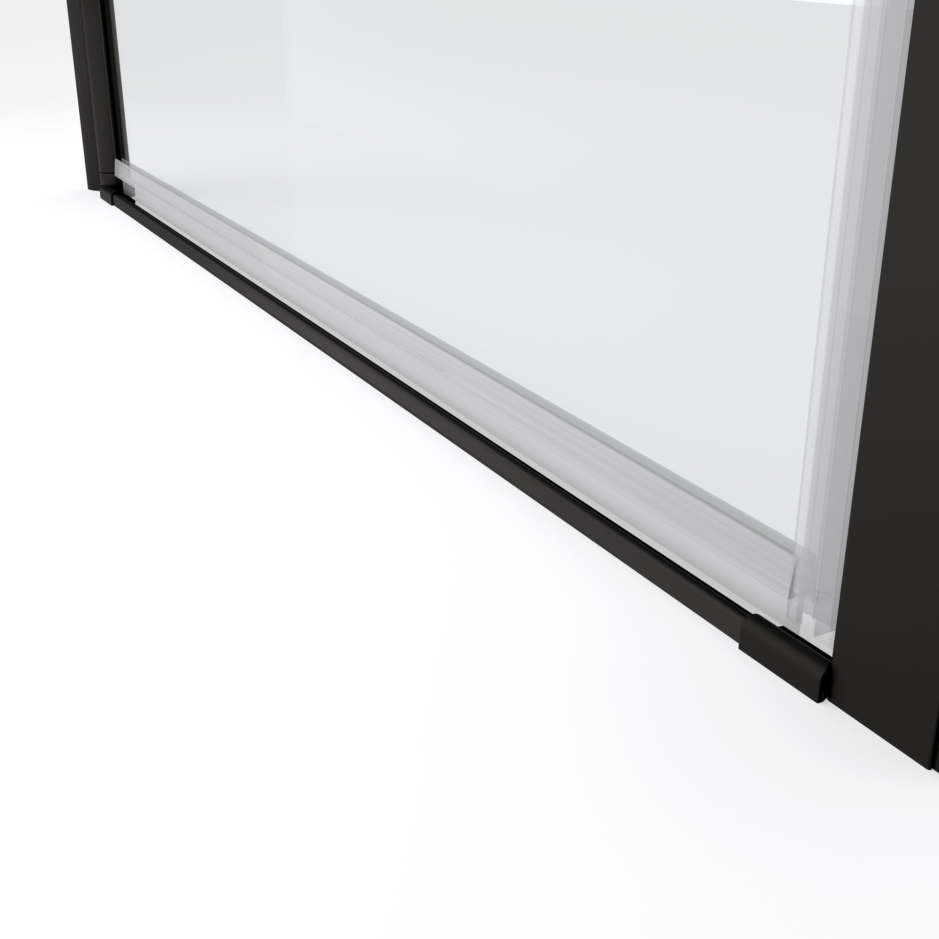1 3/8" adjustment,universal pivot shower door, open outside, with 1/4" tempered glass finish 3672