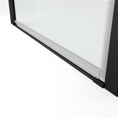 1 3/8" adjustment,universal pivot shower door, open outside, with 1/4" tempered glass finish 3672