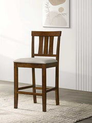 Beautiful Cherry Color Counter Height 2Pc Dining Pub Height Chairs Dining Room Wooden Furniture