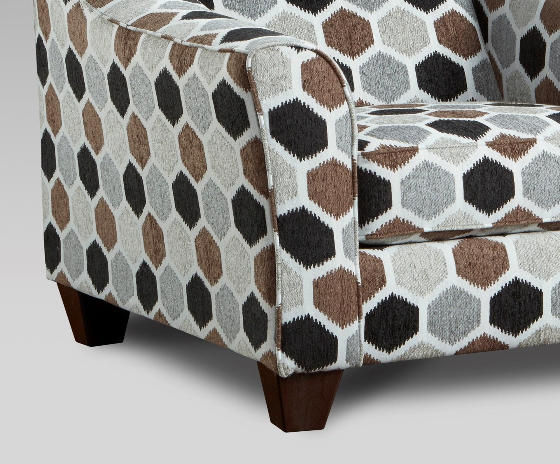 Camero Fabric Pillowback Arm Chair