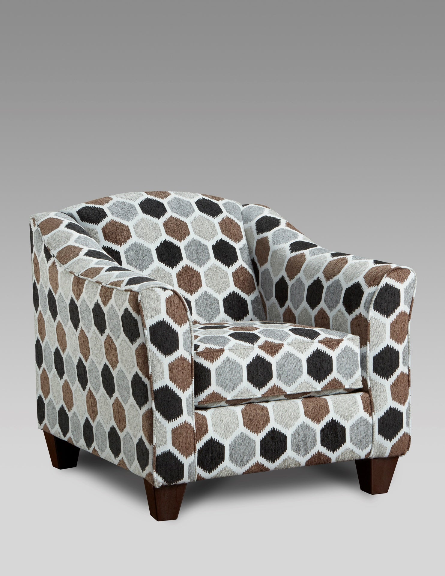 Camero Fabric Pillowback Arm Chair