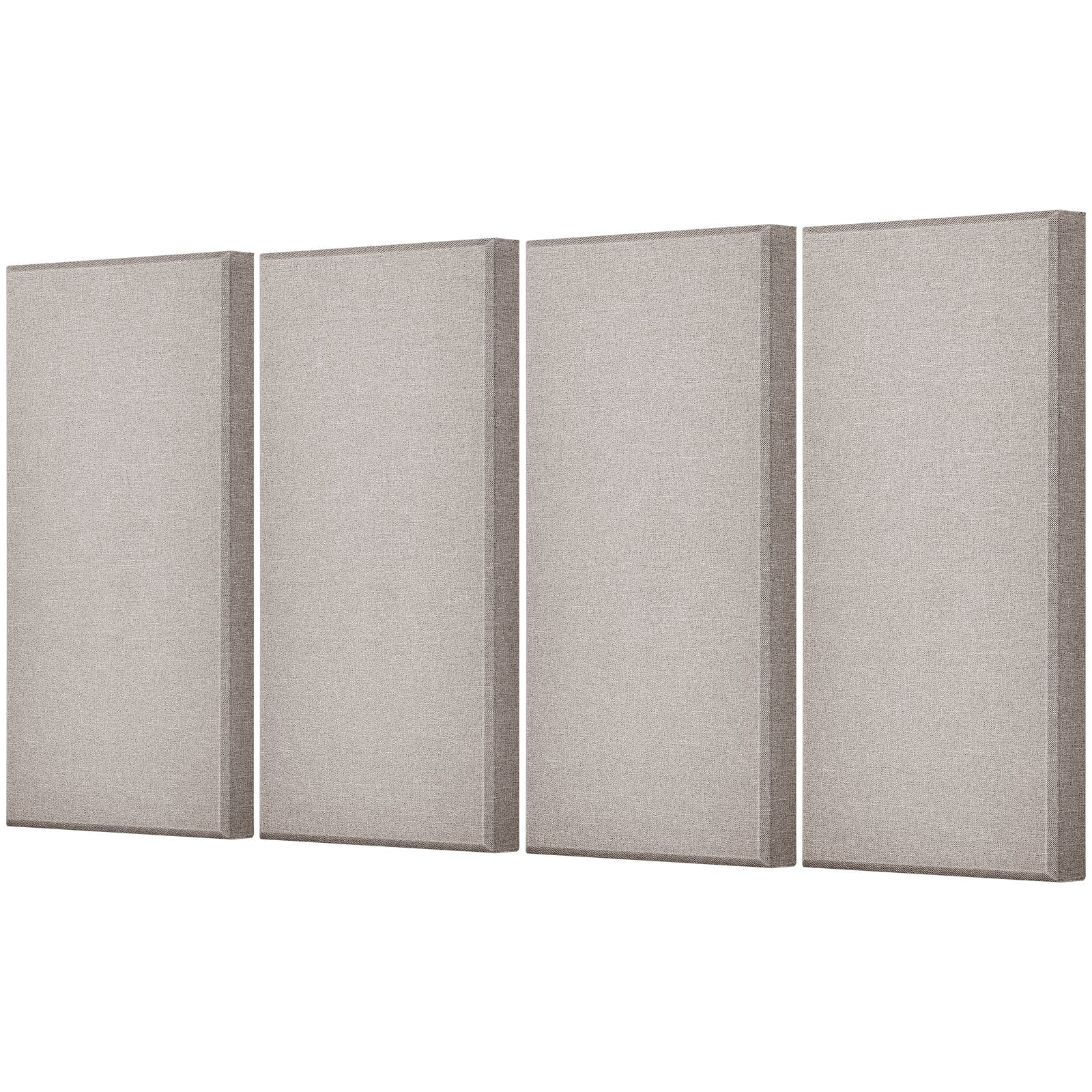 4 PCS Acoustic Wall Panels 2 in Thick 23.6 x 11.8 in Self-adhesive Camel