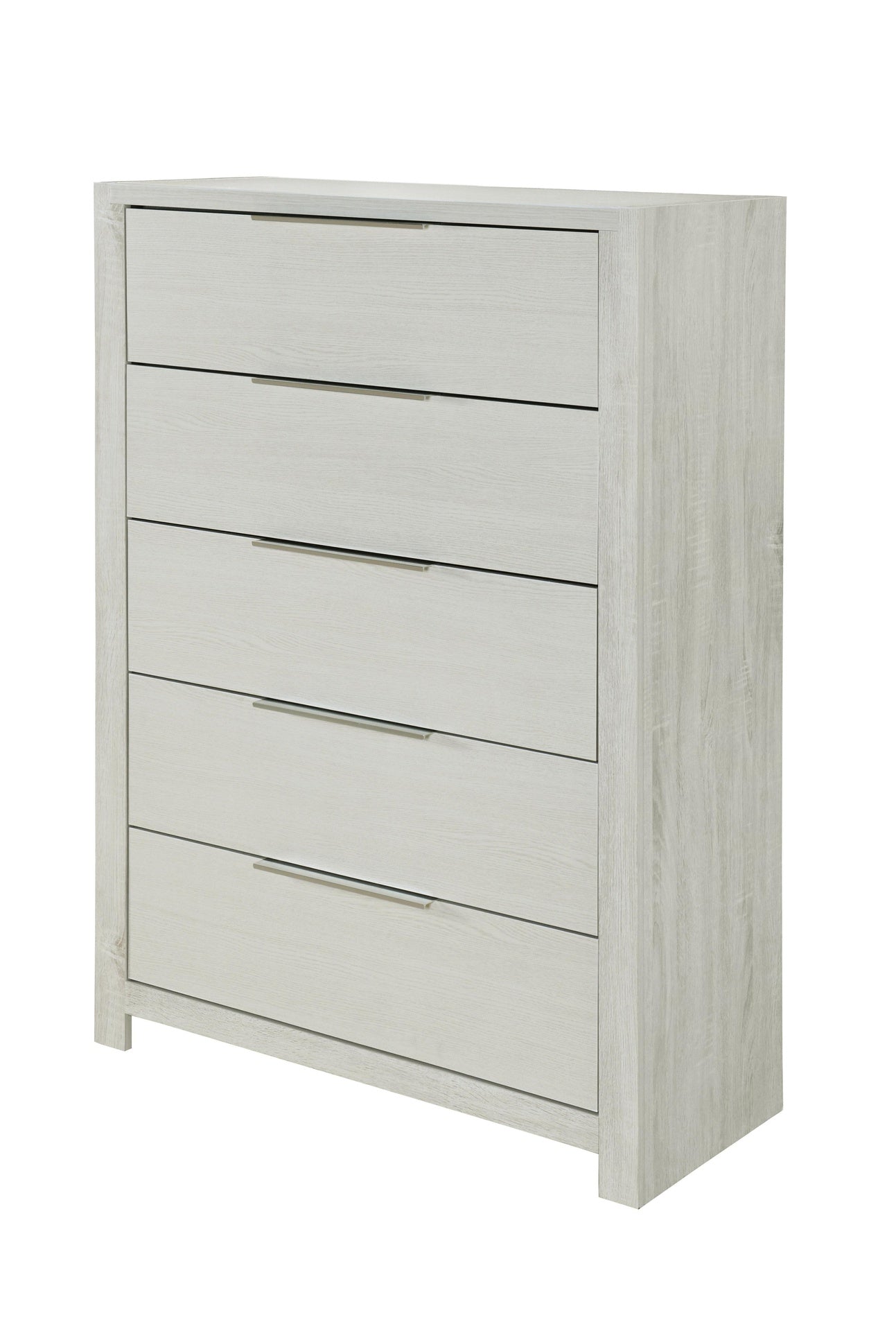 Modern Transitional Beige Finish 1pc Storage Chest with 5x Drawers Wooden Bedroom Furniture