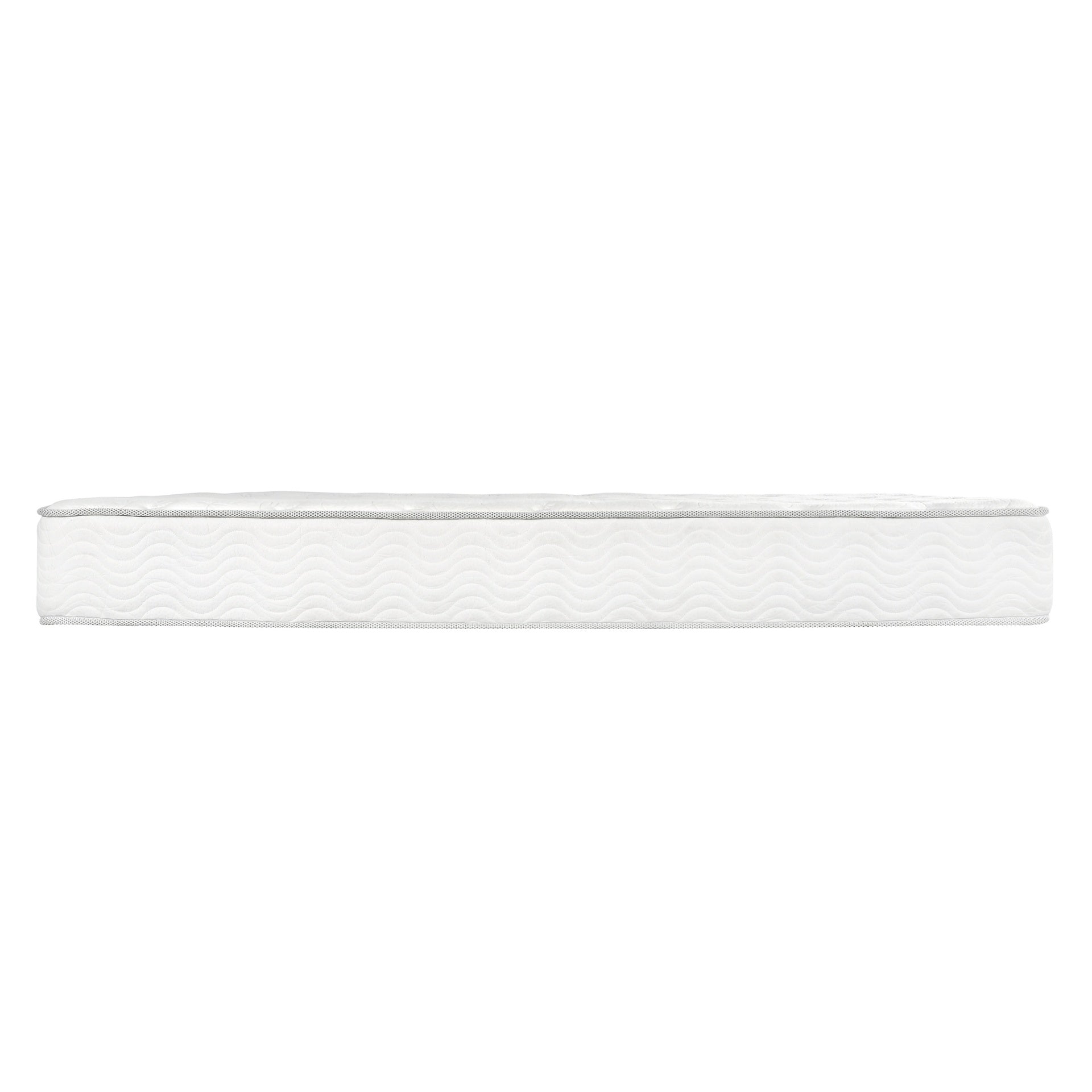 9 in. Twin Size Pocket Coil Spring Mattress in a Box, Pressure Relief Low Motion Tranfer Technology, White