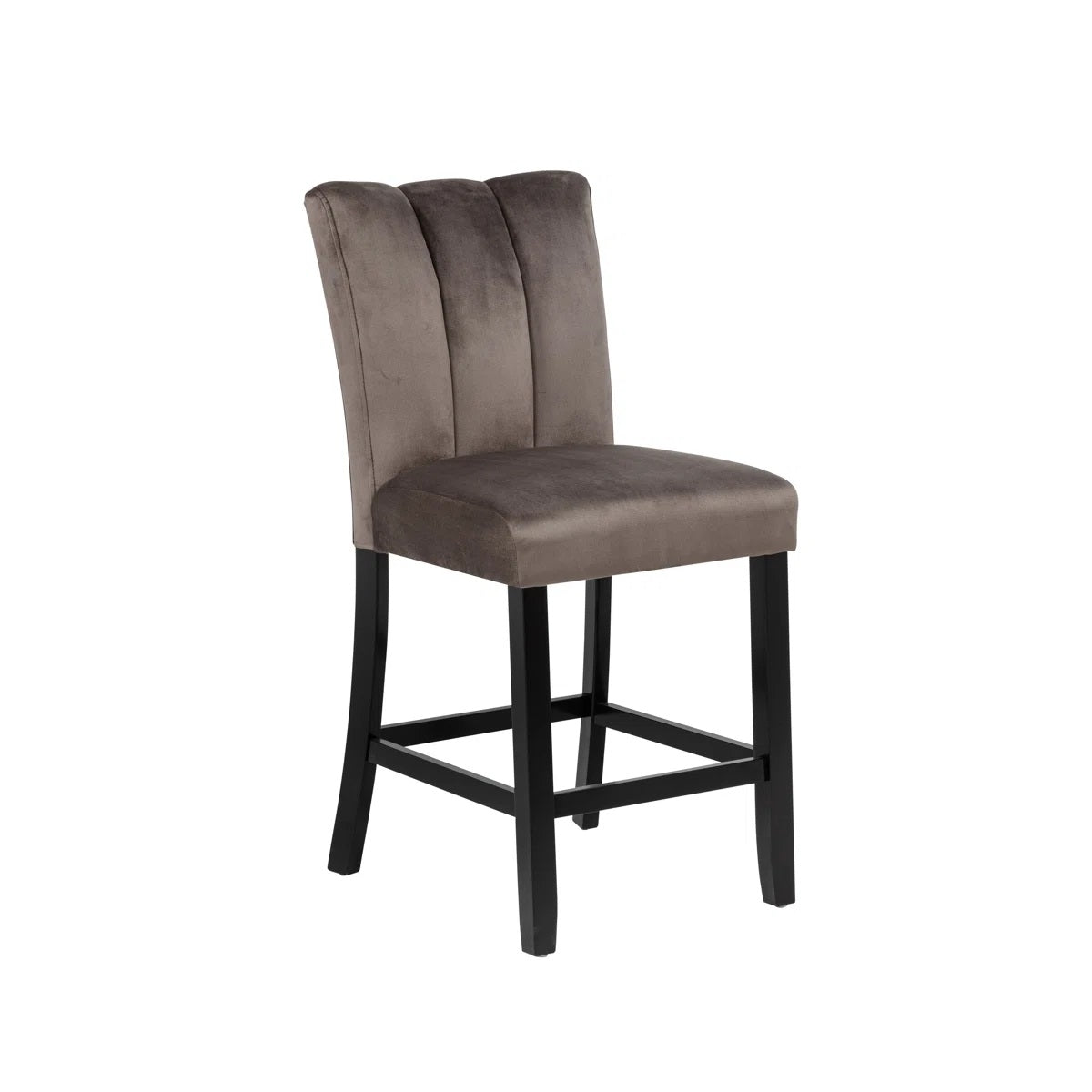 Cedar Brown Upholstered Counter Height Chair (Set of 2) for Kitchen Dining Room