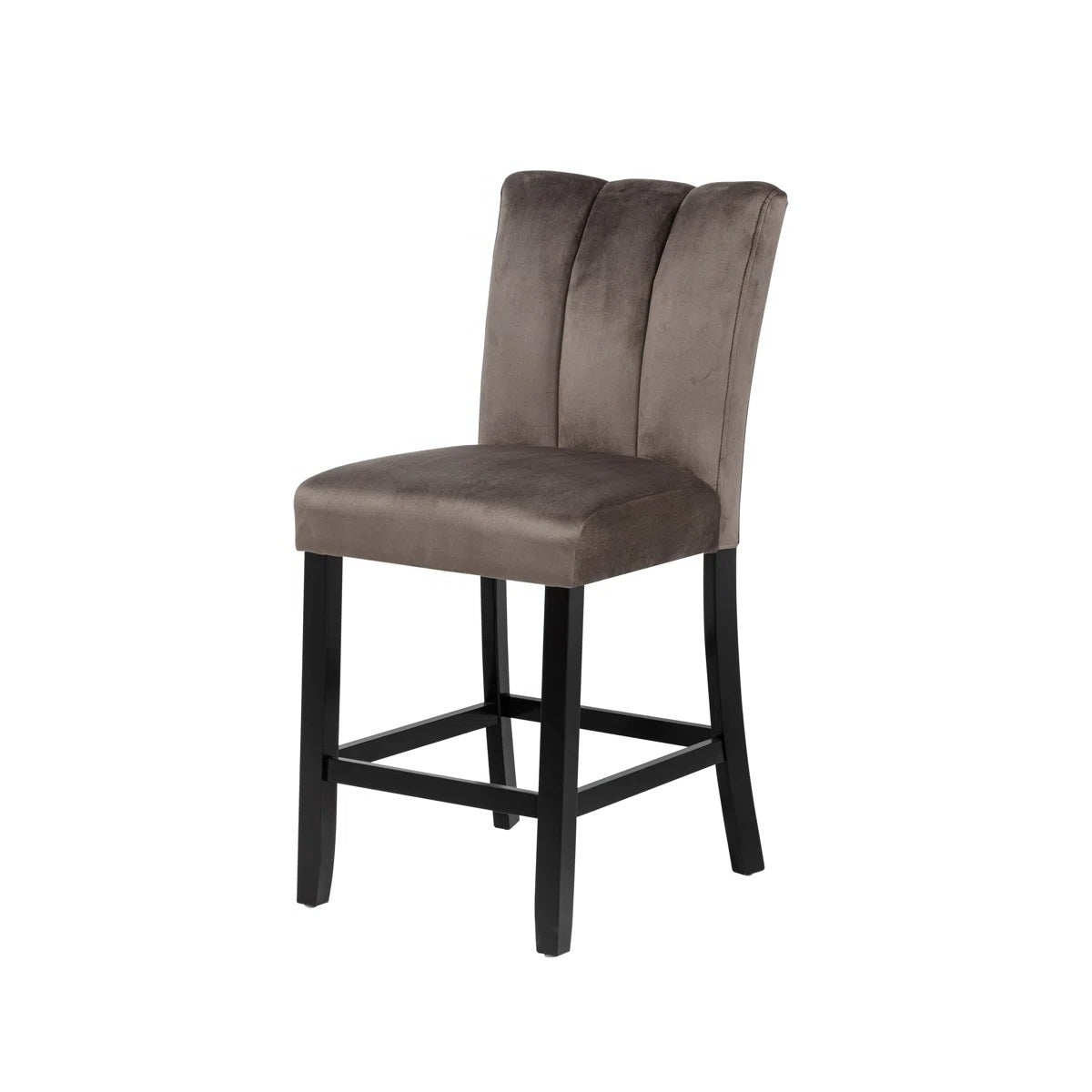 Cedar Brown Upholstered Counter Height Chair (Set of 2) for Kitchen Dining Room