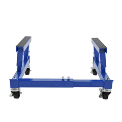 ATV Motorcycle Engine Cradle Dolly, Motorcycle Dolly, Engine Stand, Four Wheeler Cycle Engine Cradle Dolly , Heavy Duty Racks for Motorcycle Maintenance, Blue