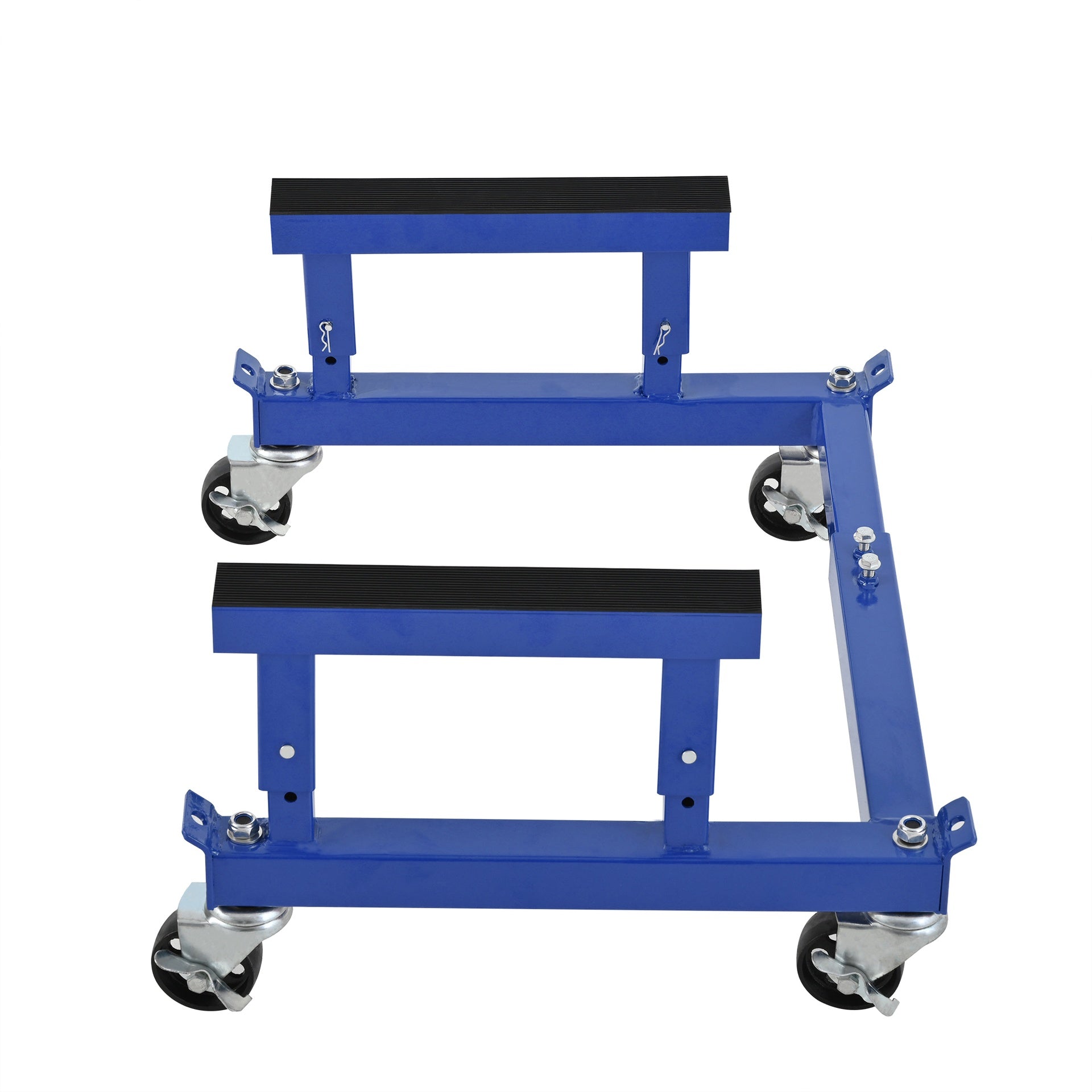 ATV Motorcycle Engine Cradle Dolly, Motorcycle Dolly, Engine Stand, Four Wheeler Cycle Engine Cradle Dolly , Heavy Duty Racks for Motorcycle Maintenance, Blue