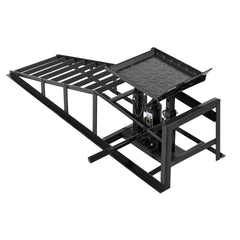 5 Ton Auto Car Truck Service Ramps Lifts, Garage Car Lift Hydraulic Ramps,Automotive Hydraulic Lift Repair Frame Lift(2 Pack) Black color