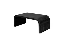 Farmhouse  Vintage Crafts Coffee Table,Curved Art Deco Design, Easy Assembly, 48" W x 24" D x 18" (Antique Black) Same To Old SKU : W1445P214061