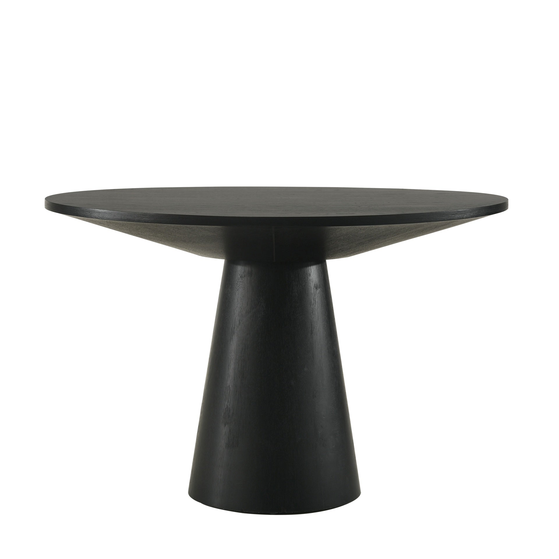 Roundhill Furniture Rocco Contemporary 48" Pedastal Dining Table, Ebony