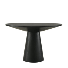 Roundhill Furniture Rocco Contemporary 48" Pedastal Dining Table, Ebony